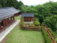 Back gate, seen from the tower.JPG